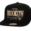 Headwear Mitchell & Ness -With Love Snapback Brooklyn Nets