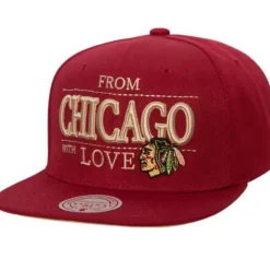 Headwear Mitchell & Ness -With Love Snapback Chicago Blackhawks