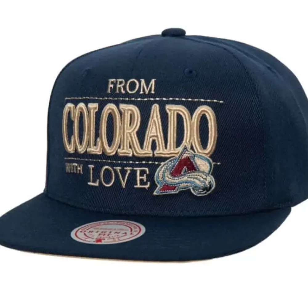 Headwear Mitchell & Ness -With Love Snapback Colorado Avalanche