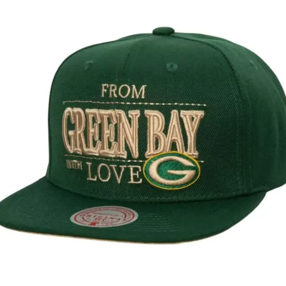 Headwear Mitchell & Ness -With Love Snapback Green Bay Packers