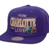 Headwear Mitchell & Ness -With Love Snapback Hwc Charlotte Hornets