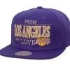 Headwear Mitchell & Ness -With Love Snapback Hwc Los Angeles Lakers