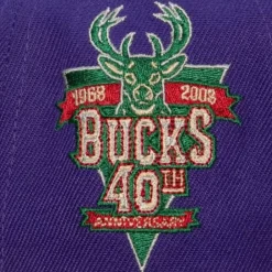 Headwear Mitchell & Ness -With Love Snapback Hwc Milwaukee Bucks