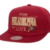 Headwear Mitchell & Ness -With Love Snapback Hwc Philadelphia 76Ers