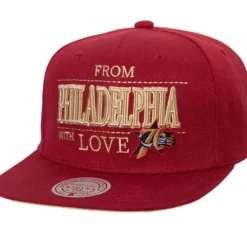 Headwear Mitchell & Ness -With Love Snapback Hwc Philadelphia 76Ers