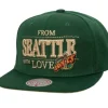 Headwear Mitchell & Ness -With Love Snapback Hwc Seattle Supersonics