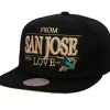 Headwear Mitchell & Ness -With Love Snapback San Jose Sharks