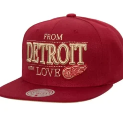 Headwear Mitchell & Ness -With Love Snapback Vntg Detroit Red Wings