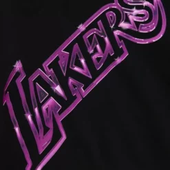 Apparel Mitchell & Ness Hoodies & Sweatshirts-Womens Big Face 4.0 Crop Hoodie Los Angeles Lakers