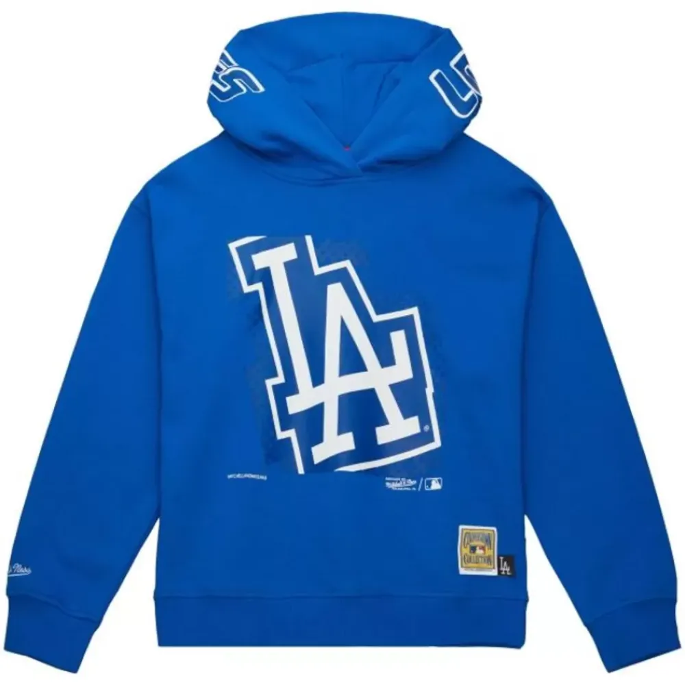 Apparel Mitchell & Ness Hoodies & Sweatshirts-Women'S Big Face 7.0 Hoodie Los Angeles Dodgers
