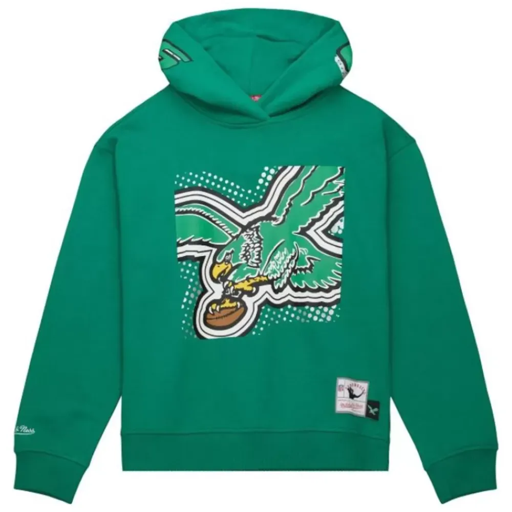 Apparel Mitchell & Ness Hoodies & Sweatshirts-Women'S Big Face 7.0 Hoodie Philadelphia Eagles