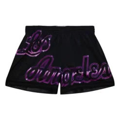 Apparel Mitchell & Ness Shorts-Womens Big Face 4.0 Shorts Los Angeles Lakers