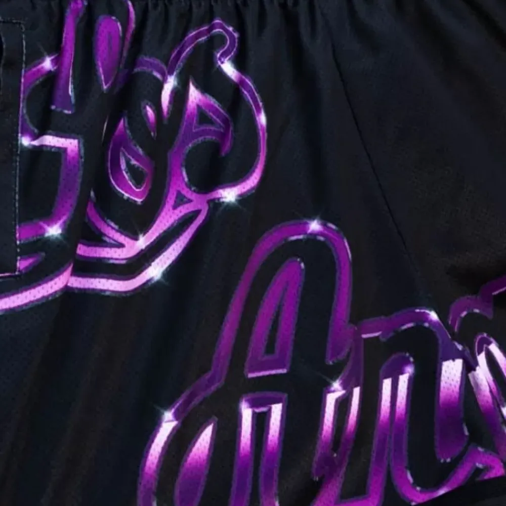 Apparel Mitchell & Ness Shorts-Womens Big Face 4.0 Shorts Los Angeles Lakers