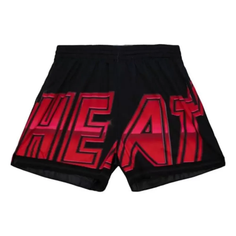 Apparel Mitchell & Ness Shorts-Womens Big Face 4.0 Shorts Miami Heat