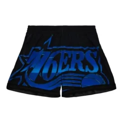 Apparel Mitchell & Ness Shorts-Womens Big Face 4.0 Shorts Philadelphia 76Ers