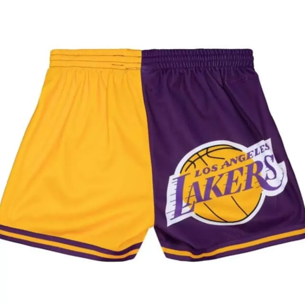 Apparel Mitchell & Ness Shorts-Womens Big Face Shorts 5.0 Los Angeles Lakers