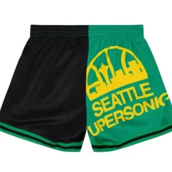 Apparel Mitchell & Ness Shorts-Womens Big Face Shorts 5.0 Seattle Supersonics