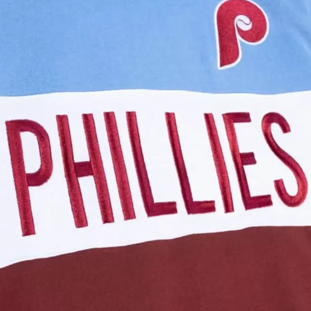 Apparel Mitchell & Ness Hoodies & Sweatshirts-Women'S Color Block Crew 2.0 Philadelphia Phillies