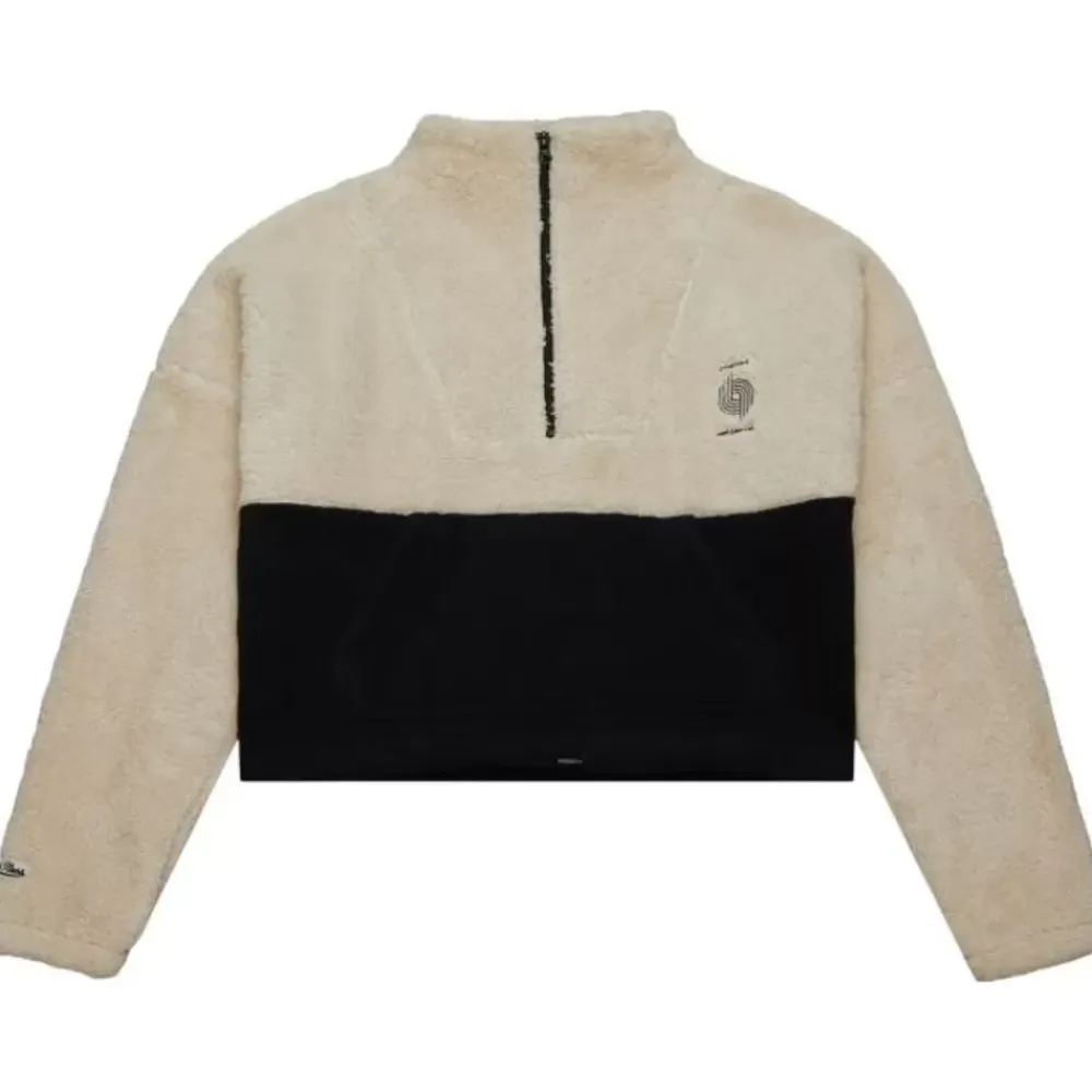 Apparel Mitchell & Ness Hoodies & Sweatshirts-Womens Cozyfield Half Zip Pullover Portland Trail Blazers