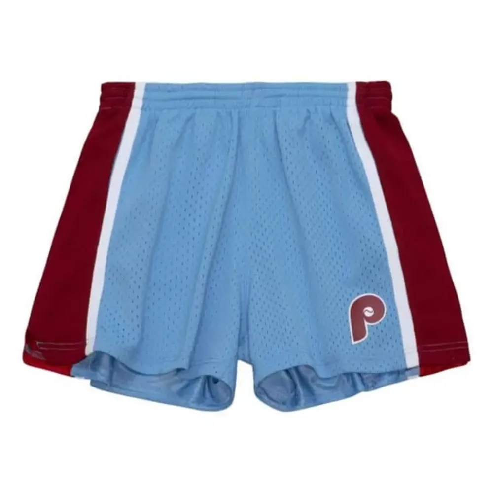 Apparel Mitchell & Ness Shorts-Womens Jump Shot Shorts Philadelphia Phillies