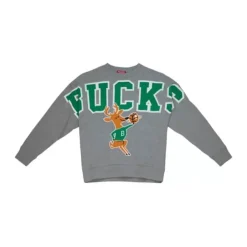 Apparel Mitchell & Ness Hoodies & Sweatshirts-Womens Logo Fleece Milwaukee Bucks