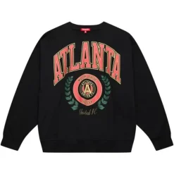 Apparel Mitchell & Ness Hoodies & Sweatshirts-Womens Logo Lt Crew 2.0 Atlanta United Fc
