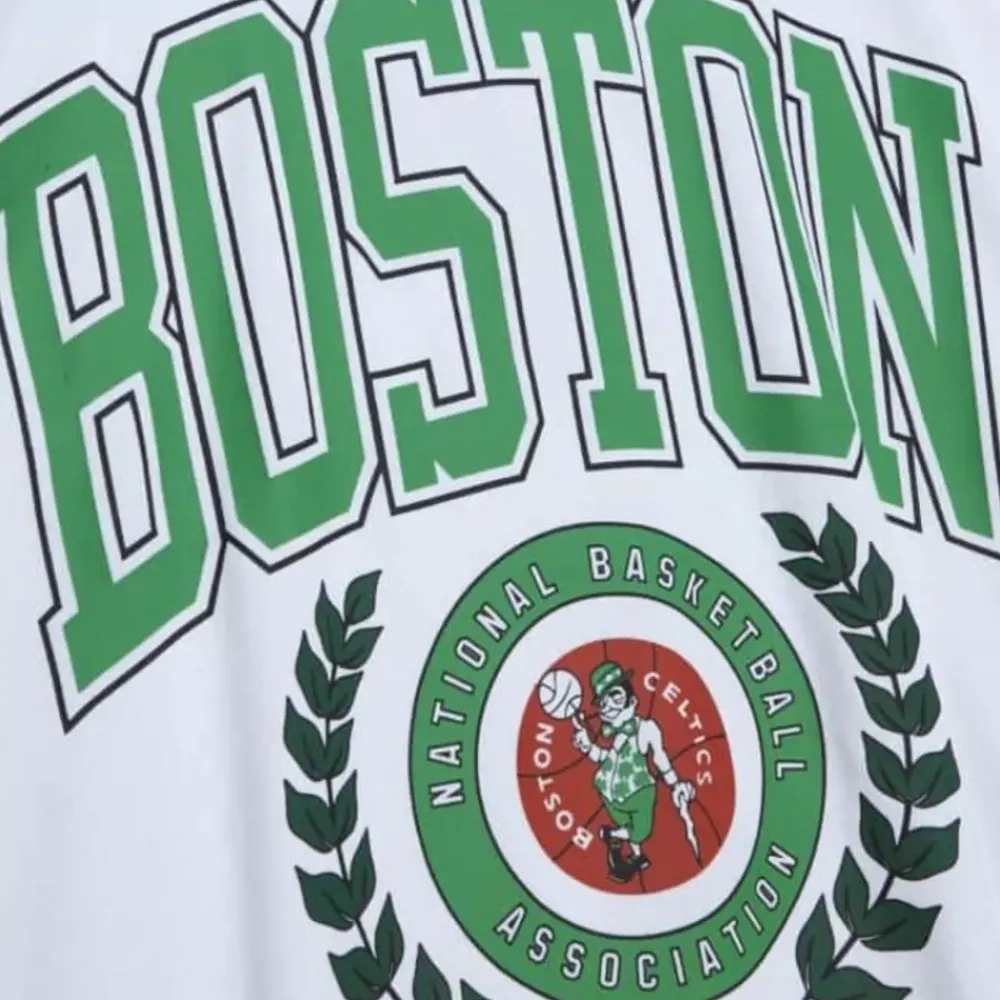 Apparel Mitchell & Ness Hoodies & Sweatshirts-Womens Logo Lt Crew 2.0 Boston Celtics