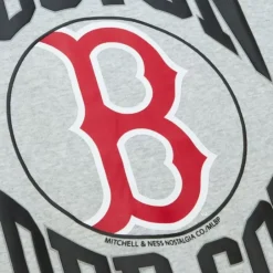 Apparel Mitchell & Ness Hoodies & Sweatshirts-Women'S Logo Lt Crew 3.0 Boston Red Sox