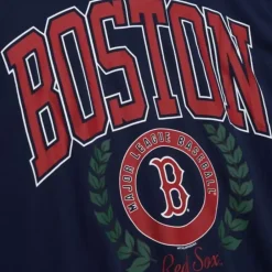 Apparel Mitchell & Ness Hoodies & Sweatshirts-Womens Logo Lt Crew 2.0 Boston Red Sox