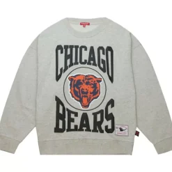 Apparel Mitchell & Ness Hoodies & Sweatshirts-Women'S Logo Lt Crew 3.0 Chicago Bears
