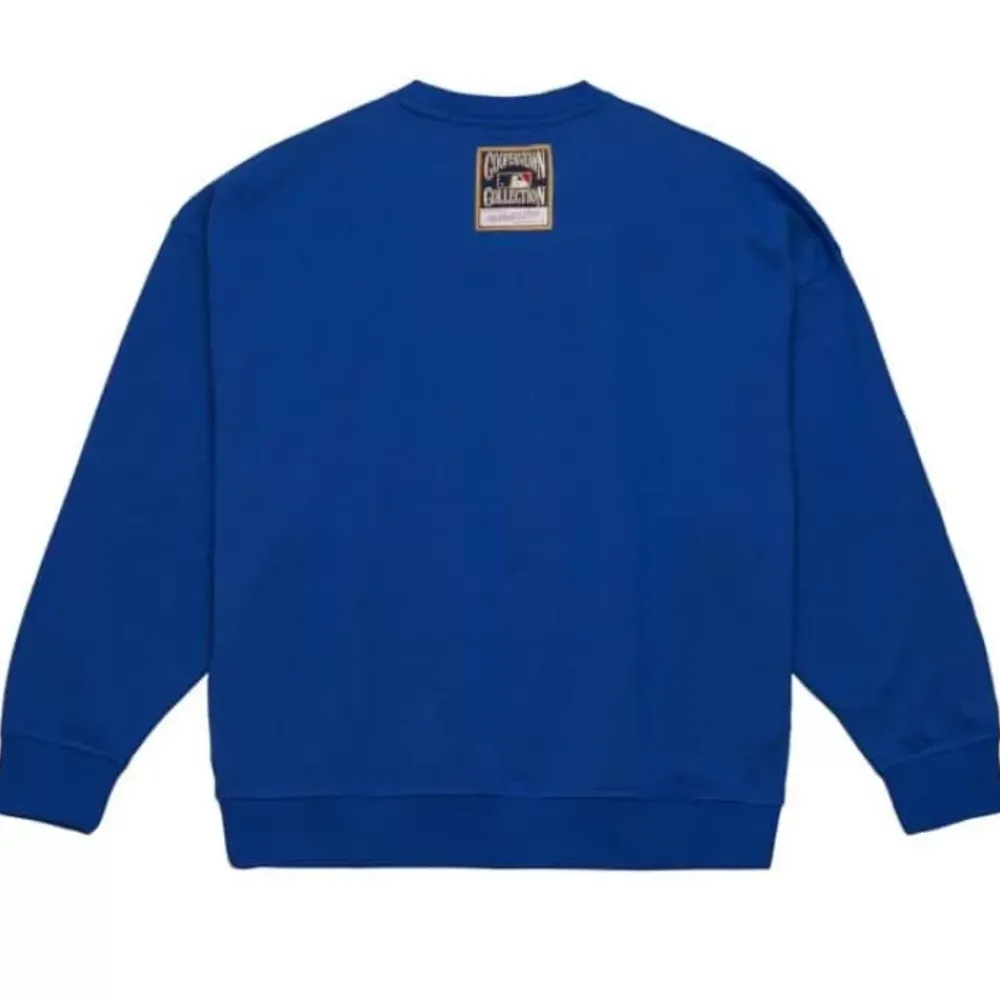 Apparel Mitchell & Ness Hoodies & Sweatshirts-Womens Logo Lt Crew 2.0 Chicago Cubs