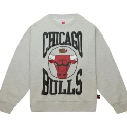 Apparel Mitchell & Ness Hoodies & Sweatshirts-Women'S Logo Lt Crew 3.0 Chicago Bulls