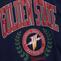 Apparel Mitchell & Ness Hoodies & Sweatshirts-Womens Logo Lt Crew 2.0 Golden State Warriors