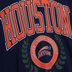 Apparel Mitchell & Ness Hoodies & Sweatshirts-Womens Logo Lt Crew 2.0 Houston Astros