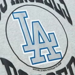 Apparel Mitchell & Ness Hoodies & Sweatshirts-Women'S Logo Lt Crew 3.0 Los Angeles Dodgers