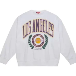 Apparel Mitchell & Ness Hoodies & Sweatshirts-Womens Logo Lt Crew 2.0 Los Angeles Lakers