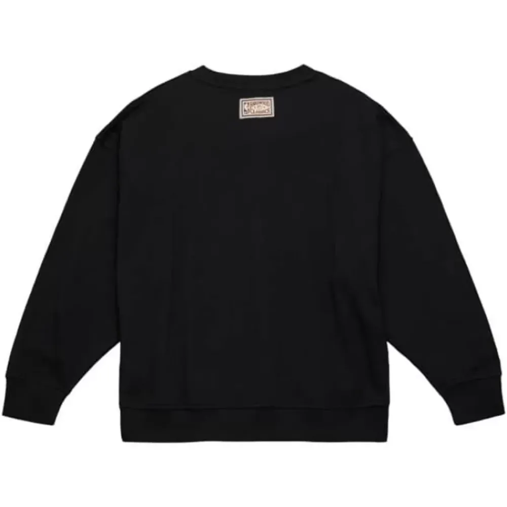 Apparel Mitchell & Ness Hoodies & Sweatshirts-Womens Logo Lt Crew 2.0 Milwaukee Bucks