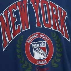 Apparel Mitchell & Ness Hoodies & Sweatshirts-Womens Logo Lt Crew 2.0 New York Rangers