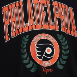 Apparel Mitchell & Ness Hoodies & Sweatshirts-Womens Logo Lt Crew 2.0 Philadelphia Flyers