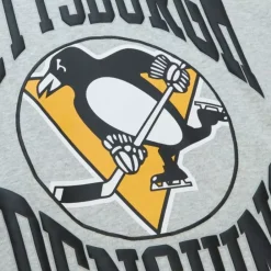 Apparel Mitchell & Ness Hoodies & Sweatshirts-Women'S Logo Lt Crew 3.0 Pittsburgh Penguins