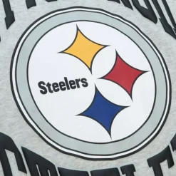 Apparel Mitchell & Ness Hoodies & Sweatshirts-Women'S Logo Lt Crew 3.0 Pittsburgh Steelers
