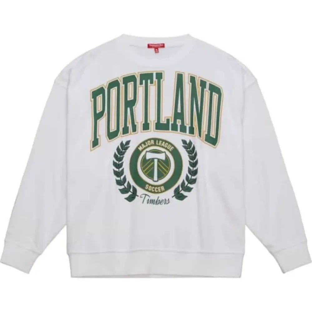 Apparel Mitchell & Ness Hoodies & Sweatshirts-Womens Logo Lt Crew 2.0 Portland Timbers