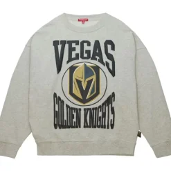Apparel Mitchell & Ness Hoodies & Sweatshirts-Women'S Logo Lt Crew 3.0 Vegas Golden Knights