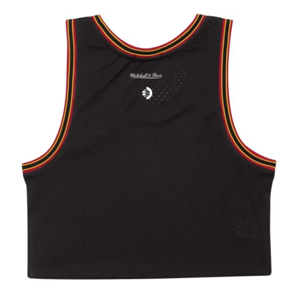 Apparel Mitchell & Ness T-Shirts & Tops-Women'S Mesh Crop Tank Miami Heat