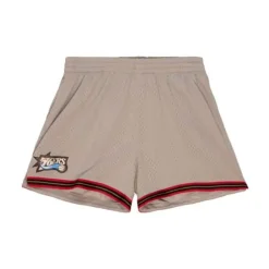 Apparel Mitchell & Ness Shorts-Womens Mushroom Shorts Philadelphia 76Ers