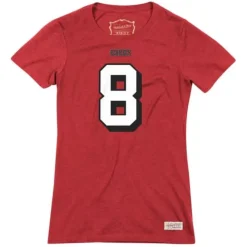Apparel Mitchell & Ness T-Shirts & Tops-Womens Name & Number Tee San Francisco 49Ers Steve Young
