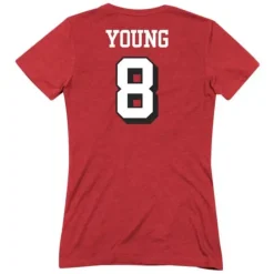 Apparel Mitchell & Ness T-Shirts & Tops-Womens Name & Number Tee San Francisco 49Ers Steve Young