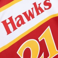 Apparel Mitchell & Ness T-Shirts & Tops-Womens N&N Crop Tank Atlanta Hawks 1986 Dominique Wilkins