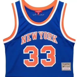 Apparel Mitchell & Ness T-Shirts & Tops-Womens N&N Crop Tank New York Knicks 1991 Patrick Ewing