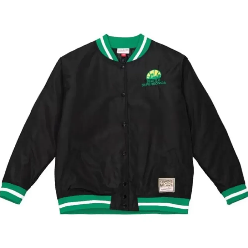 Apparel Mitchell & Ness Jackets & Outerwear-Womens Puffer Jacket Seattle Supersonics